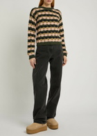 Moncler Striped Wool-blend Jumper Green