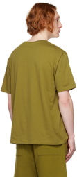 Balmain Khaki Printed T-Shirt