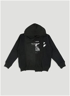 Constructed of Different Shades Hooded Sweatshirt in Black