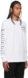 Diesel White B50 Long-Sleeve T-Shirt