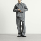 Applied Art Forms Men's Herringbone Chore Jacket in Raw Denim