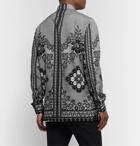 Alexander McQueen - Printed Silk Crepe de Chine Shirt - Gray