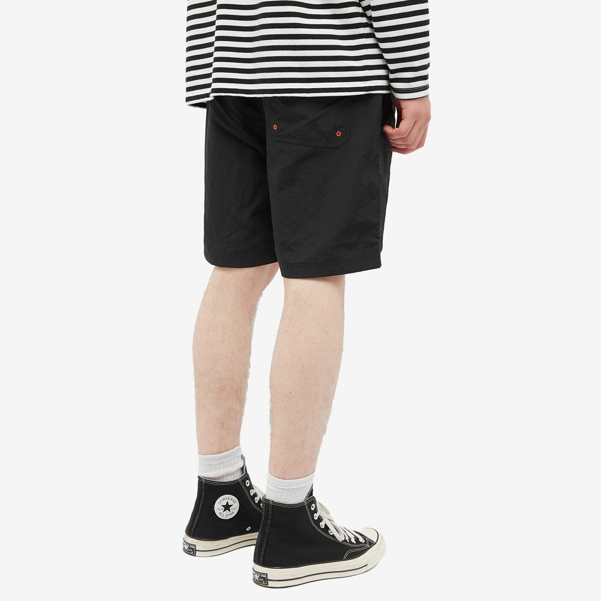 Uniform Bridge Men's Nylon Easy Fatigue Short in Black