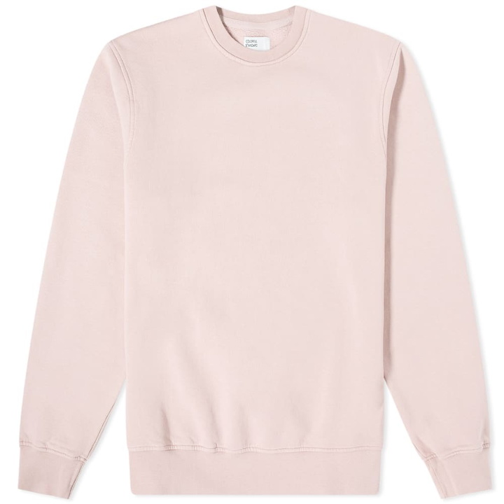 Photo: Colorful Standard Men's Classic Organic Crew Sweat in Faded Pink