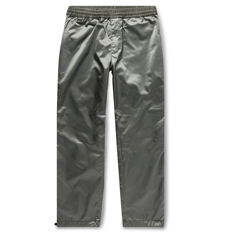 Photo: Flagstuff - Bondage Slim-Fit Satin-Shell Trousers - Gray
