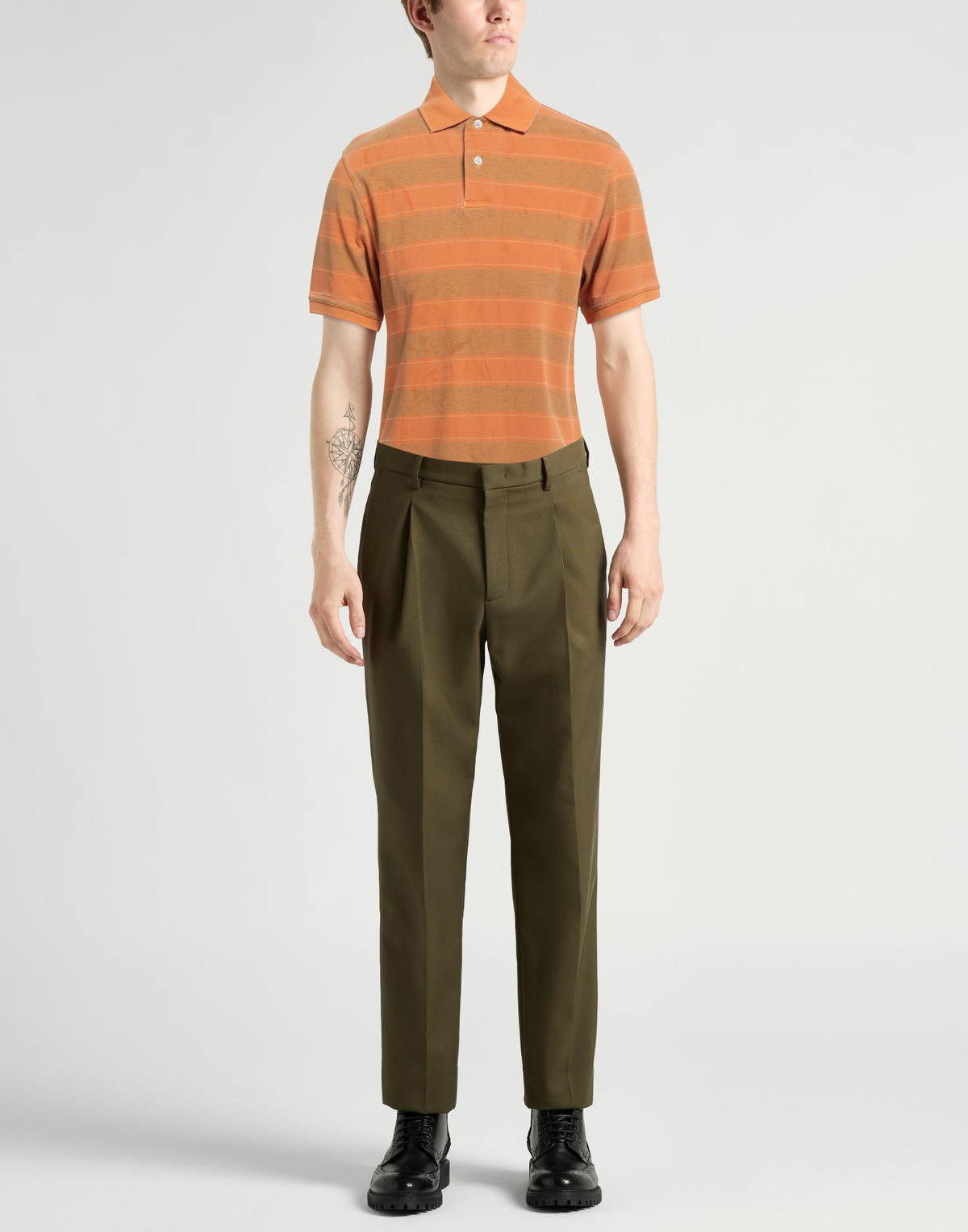 Barbour Mens Polo shirt in Orange