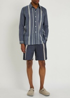 Smr Days Enamorados Striped Cotton Shirt Navy