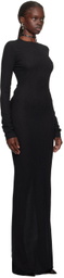 Ludovic de Saint Sernin Black Simple Maxi Dress