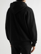 Balmain - Logo-Print Cotton-Jersey Hoodie - Black