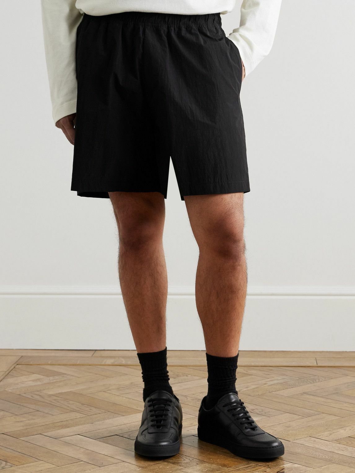 SSAM - Wide-Leg Tech-Shell Shorts - Black