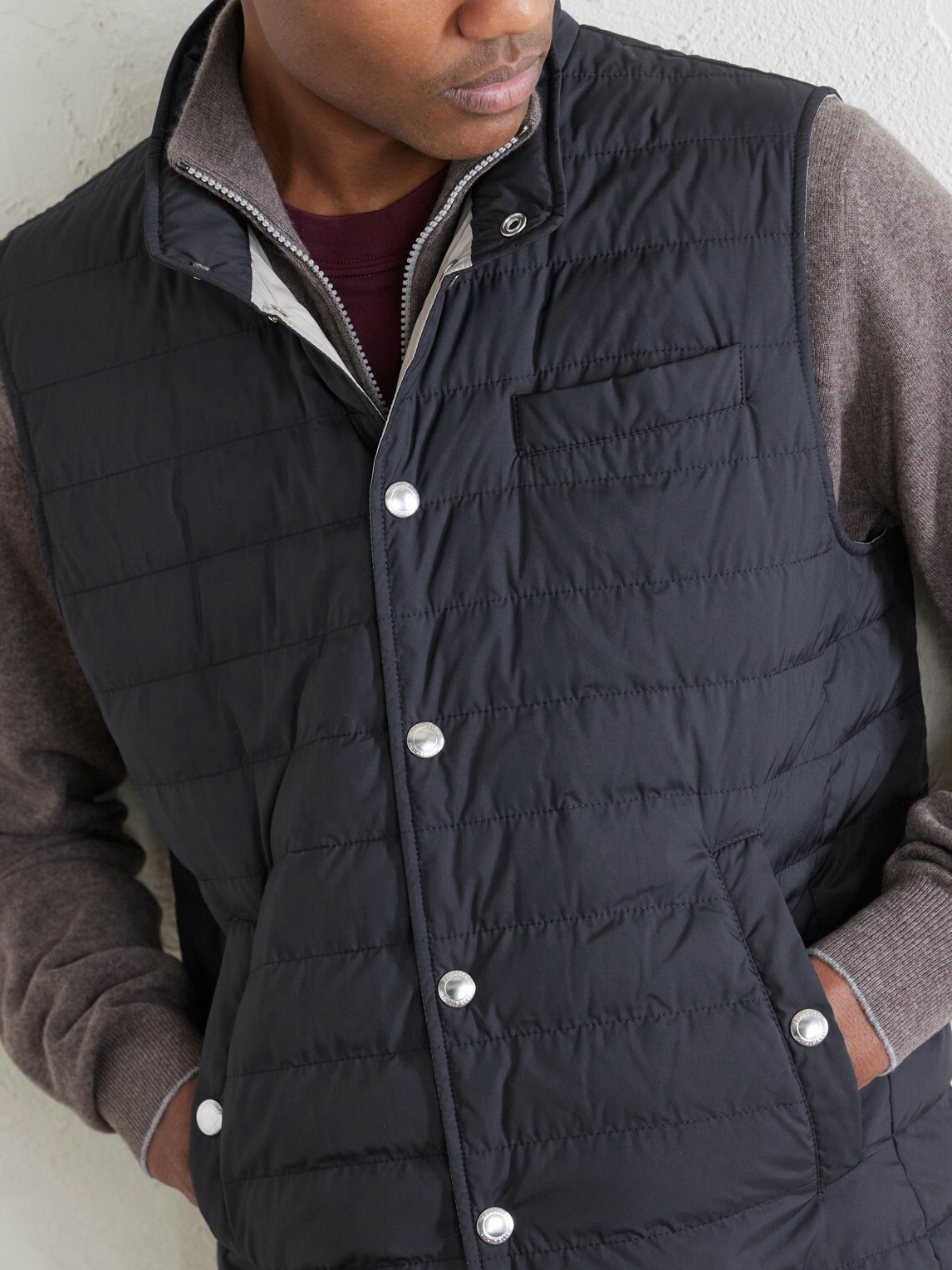 Brunello Cucinelli - Quilted Shell Down Gilet - Blue