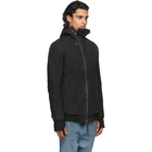 Boris Bidjan Saberi Black Vinyl Coated Zip-Up Jacket