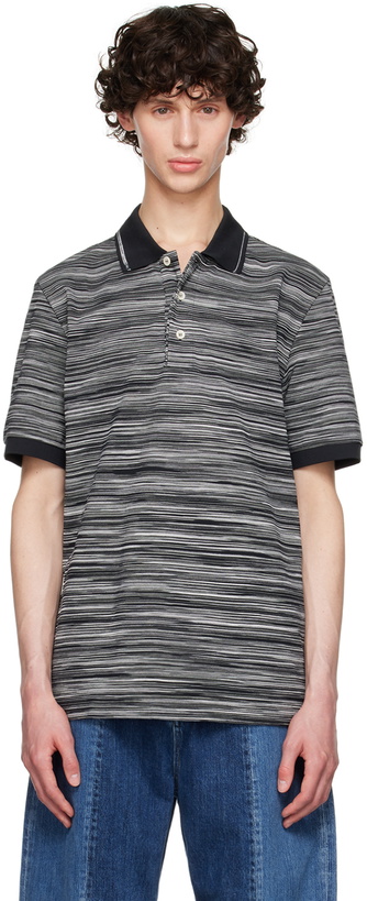 Photo: Missoni Black Slub Polo