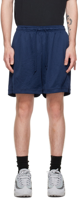 Photo: Nike Navy Embroidered Shorts