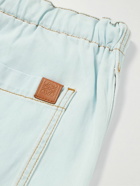Loewe - Straight-Leg Denim Drawstring Trousers - Blue
