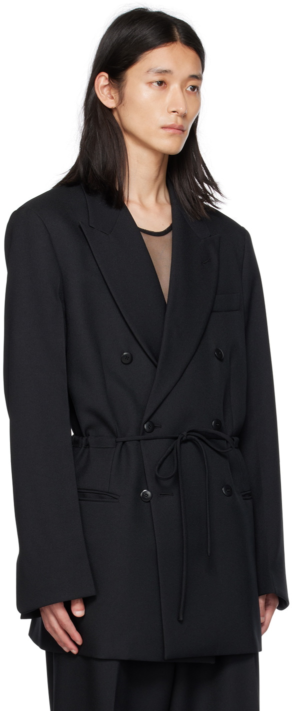 Random Identities Black Coulisse Blazer