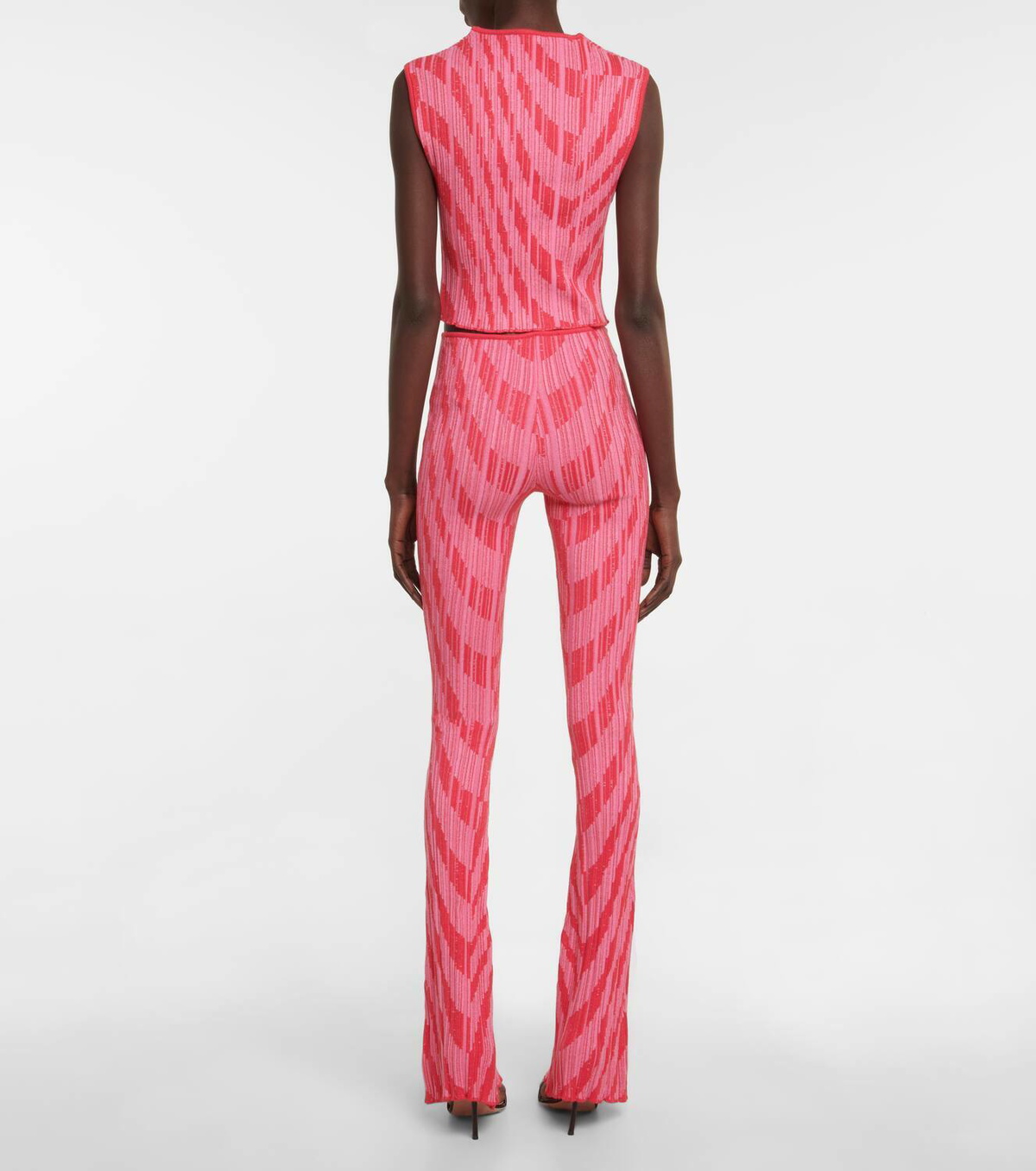 Philosophy di Lorenzo Serafini Striped intarsia knit sweatpants