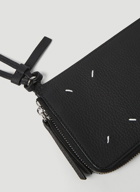 Logo Stitch Wallet in Black