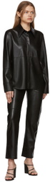 Nanushka Black Naum Vegan Leather Shirt