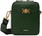 Versace Green Medusa Biggie Crossbody Bag