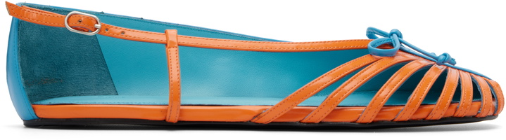Photo: ABRA Blue & Orange Double Shoe Ballerina Flats