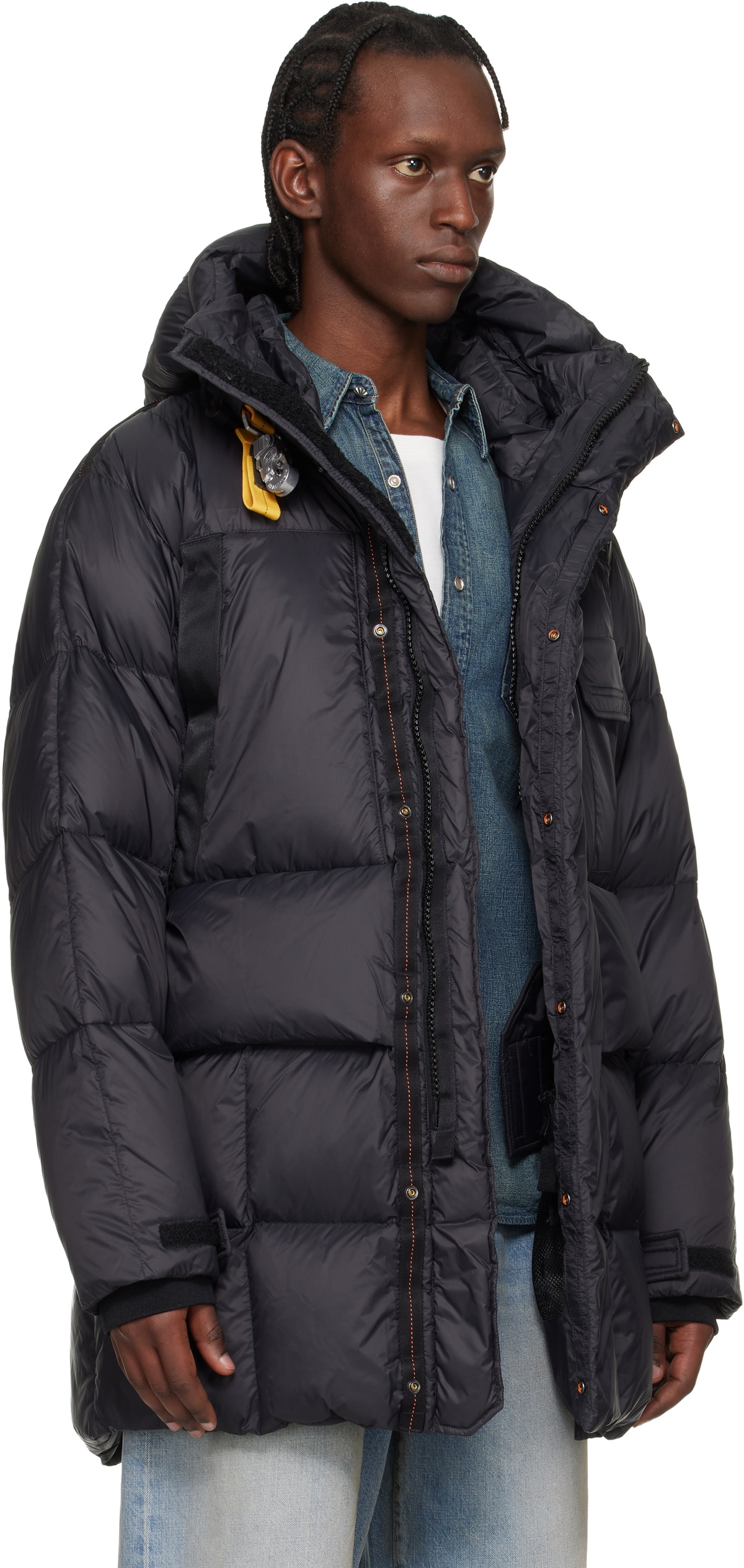 Parajumpers Black Bold Parka Hooded Down Jacket