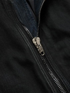 Balenciaga - Distressed Padded Denim Bomber Jacket - Black