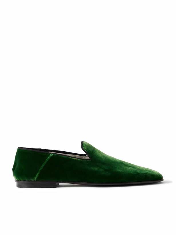 Photo: TOM FORD - Velvet Slippers - Green