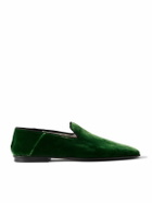 TOM FORD - Velvet Slippers - Green