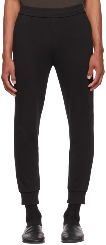 Photo: The Row SSENSE Exclusive Black Edgar Lounge Pants