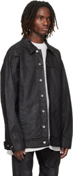 Rick Owens DRKSHDW Black Temple Jumbo Worker Denim Jacket