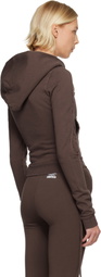 Ottolinger Brown Fitted Zip Hoodie