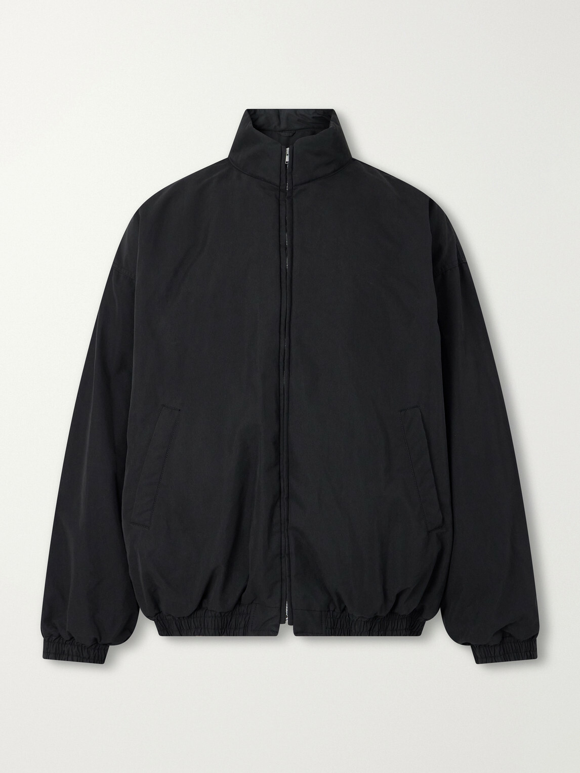 ssstein - Gathered Cotton-Blend Shell Jacket - Black