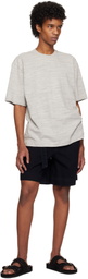 Róhe Gray Mouliné Jersey T-shirt