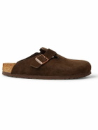 Birkenstock - Boston Suede Clogs - Brown