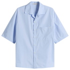 Jil Sander Men's Boxy Fit Short Sleeve Shirt in Powder Blue