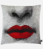 Fornasetti Kiss jacquard cushion
