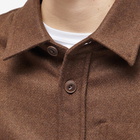 A.P.C. Men's Basile Wool Overshirt in Marron Marl