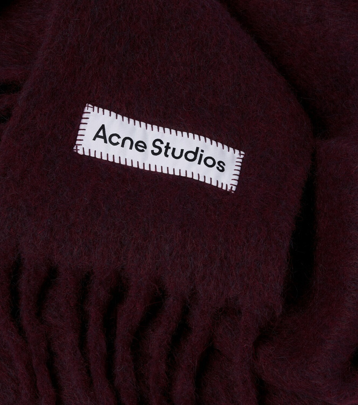Acne Studios Fringed alpaca, wool, and mohair-blend scarf