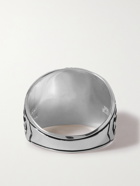 Jam Homemade - College Burnished Sterling Silver and Glass Ring - Black