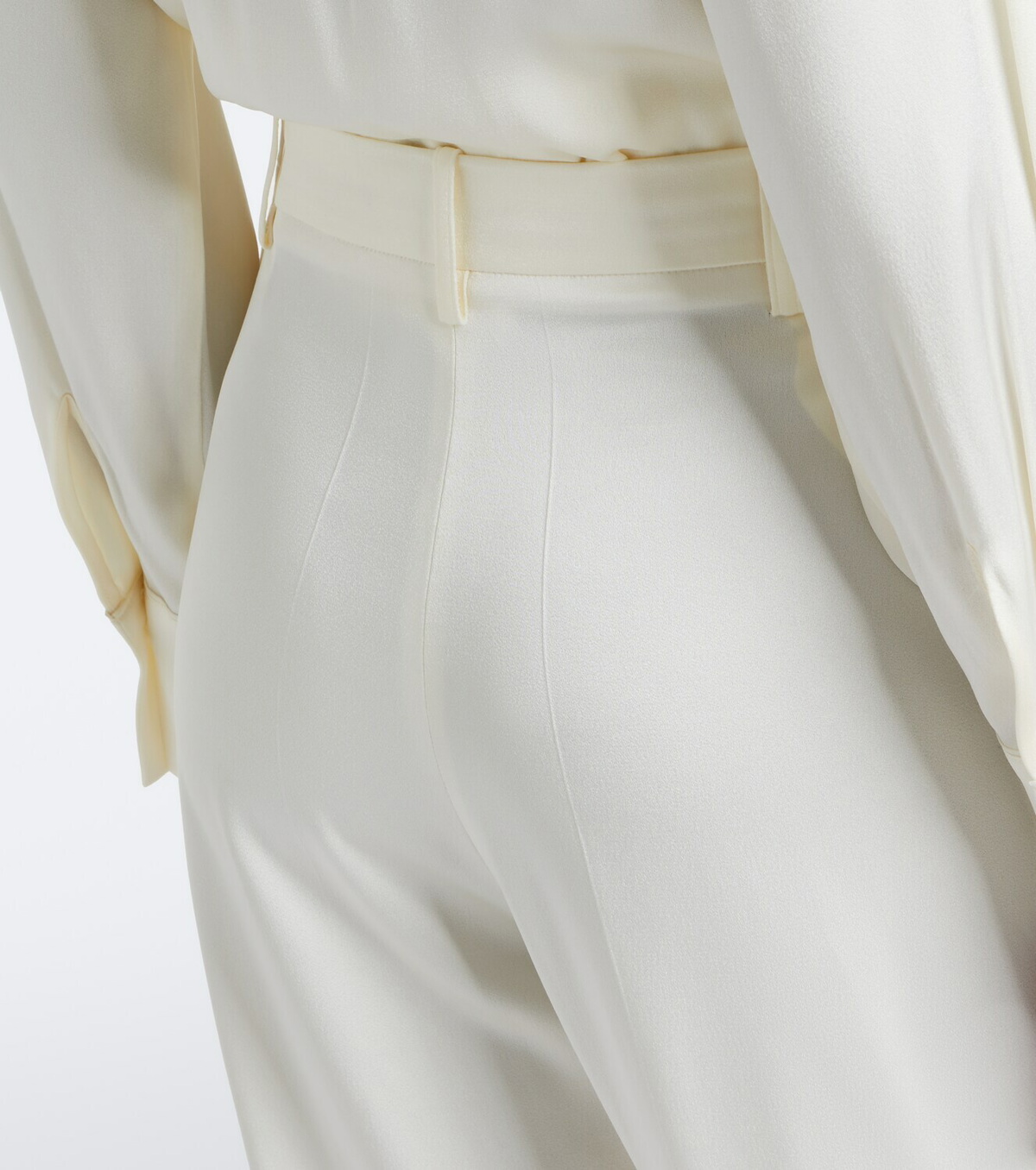 Victoria Beckham Satin wide-leg pants