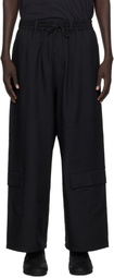 Y-3 Black Sport Uniform Straight Leg Cargo Pants