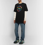 Vetements - Oversized Printed Cotton-Jersey T-Shirt - Men - Black