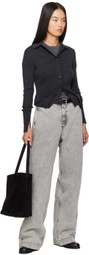 mfpen Gray Straight Cut Jeans