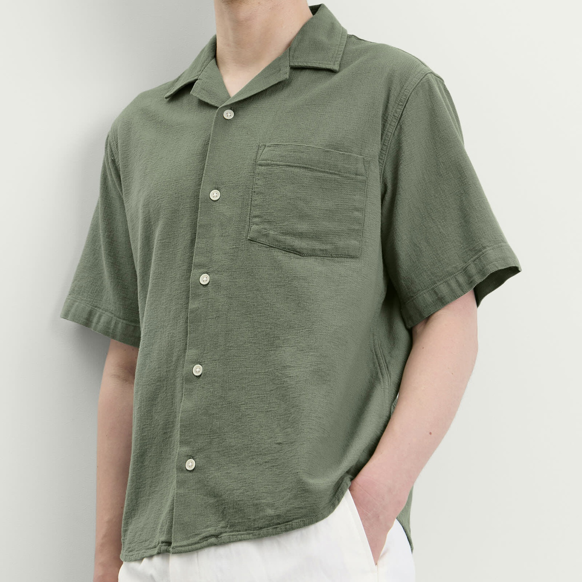 Corridor Men's Hopsack SS in Seafoam