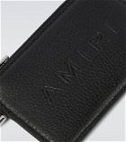 Amiri - Logo leather wallet with keyring