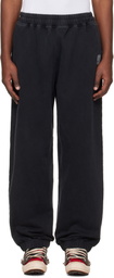 VETEMENTS Black Biker Cross Logo Sweatpants