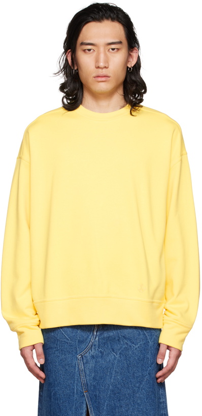 Photo: Jil Sander Yellow Embroidered Sweatshirt