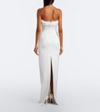 David Koma Strapless bustier gown