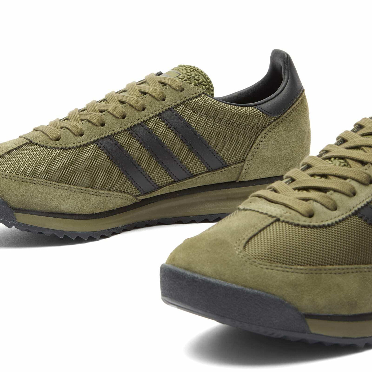 【olive】 Adidas Men's SL 72 Rs Sneaker in Focus Olive/Core Black/Core Black